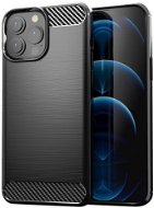 Carbon Case Flexible silikonový kryt na iPhone 13 Pro Max, černý - Phone Cover