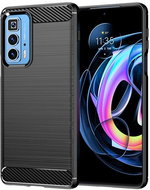 Carbon Case Flexible silikonový kryt na Motorola Moto Edge 20 Pro, černý - Phone Cover