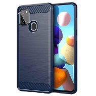Carbon Case Flexible silikónový kryt na Samsung Galaxy A21s, modrý - Kryt na mobil