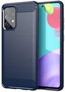 Carbon Case Flexible silicone cover for Samsung Galaxy A72 4G, blue - Phone Cover