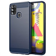 Carbon Case Flexible silikonový kryt na Samsung Galaxy M30s / M21, modrý - Phone Cover