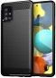 Carbon Case Flexible silikonový kryt na Samsung Galaxy M31s, černý - Phone Cover