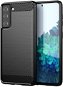 Carbon Case Flexible silikónový kryt na Samsung Galaxy S21 FE, čierny - Kryt na mobil