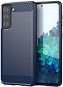 Carbon Case Flexible silikónový kryt na Samsung Galaxy S21 FE, modrý - Kryt na mobil