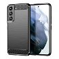 Phone Cover Carbon Case Flexible silikonový kryt na Samsung Galaxy S22 Plus, černý - Kryt na mobil