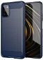 Carbon Case Flexible silikónový kryt na Xiaomi Poco M3/Redmi 9T, modrý - Kryt na mobil