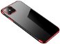 Clear Color silikonový kryt na iPhone 12 Pro Max, červený - Phone Cover