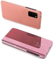 Clear View knížkové pouzdro na Huawei P40 Lite, růžové - Phone Case