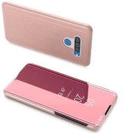 Clear View knížkové pouzdro na LG K51S / LG K41S, růžové - Phone Case