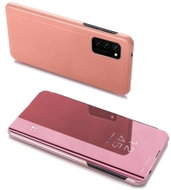 Clear View knížkové pouzdro na Samsung Galaxy A03s, růžové - Phone Case