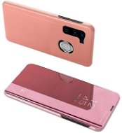 Clear View knižkové puzdro na Samsung Galaxy A11 / M11, ružové - Puzdro na mobil