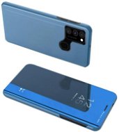 Clear View knižkové puzdro na Samsung Galaxy A12/M12, modré - Puzdro na mobil