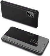 Clear View knižkové puzdro na Samsung Galaxy A20s, čierne - Puzdro na mobil