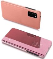 Clear View knižkové puzdro na Samsung Galaxy A32 5G/13 5G, ružové - Puzdro na mobil