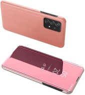 Clear View knižkové puzdro na Samsung Galaxy A33 5G, ružové - Puzdro na mobil