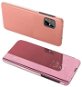 Clear View knižkové puzdro na Samsung Galaxy M31s, ružové - Puzdro na mobil
