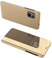 Clear View knižkové puzdro na Samsung Galaxy S20 Ultra, zlaté - Puzdro na mobil