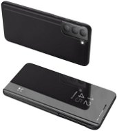 Clear View knížkové pouzdro na Samsung Galaxy S21 FE, černé - Phone Case