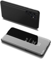 Clear View knížkové pouzdro na Samsung Galaxy S22 Ultra, černé - Phone Case