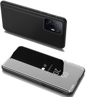 Clear View knížkové pouzdro na Xiaomi Mi 11T Pro / Mi 11T, černé - Phone Case