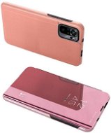 Clear View knižkové puzdro na Xiaomi Poco M4 Pro 5G, ružové - Puzdro na mobil