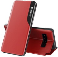 Eco Leather View knížkové pouzdro na Huawei P40 Lite E, červené - Phone Case