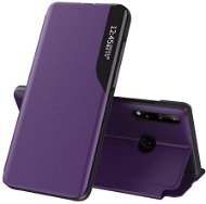 Eco Leather View knižkové puzdro na Huawei P40 Lite E, fialové - Puzdro na mobil