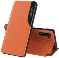 Eco Leather View knížkové pouzdro na Huawei P40 Lite E, oranžové - Phone Case