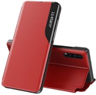 Eco Leather View knížkové pouzdro na Huawei P40 Lite, červené - Phone Case
