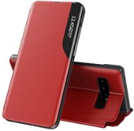 Eco Leather View knížkové pouzdro na Samsung Galaxy A21S, červené - Phone Case