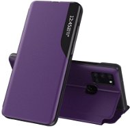 Eco Leather View knížkové pouzdro na Samsung Galaxy A21S, fialové - Phone Case