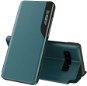 Eco Leather View knížkové pouzdro na Samsung Galaxy A21S, zelené - Phone Case