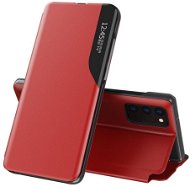 Eco Leather View knižkové puzdro na Samsung Galaxy A72, červené - Puzdro na mobil