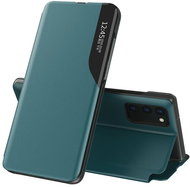Eco Leather View knížkové pouzdro na Samsung Galaxy A72, zelené - Phone Case