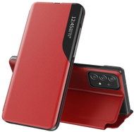 Eco Leather View knížkové pouzdro na Samsung Galaxy A73, červené - Phone Case