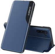 Eco Leather View knížkové pouzdro na Samsung Galaxy Note 20, modré - Phone Case