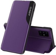 Eco Leather View knižkové puzdro na Samsung Galaxy S20 Ultra, fialové - Puzdro na mobil