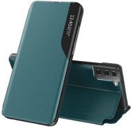 Eco Leather View knižkové puzdro na Samsung Galaxy S21 Plus 5G, zelené - Puzdro na mobil