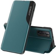 Eco Leather View knížkové pouzdro na Xiaomi Redmi K40 / Poco F3, zelené - Phone Case