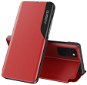 Eco Leather View knížkové pouzdro na Xiaomi Redmi Note 10 Pro, červené - Phone Case