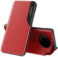 Phone Case Eco Leather View knížkové pouzdro na Xiaomi Redmi Note 9T 5G, červené - Pouzdro na mobil