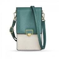 Fancy Bag Handmade kabelka na mobil, zelená/béžová - Kryt na mobil