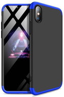 GKK 360 Full Body plastové pouzdro na iPhone XS Max, černé/modré - Phone Case