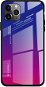 Gradient Glass plastové puzdro na iPhone 11 Pro Max, ružovo-fialové - Puzdro na mobil