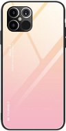 Gradient Glass plastový kryt na iPhone 12 Pro Max, růžový - Phone Cover