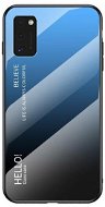 Gradient Glass plastový kryt na Samsung Galaxy A41, černý/modrý - Phone Cover