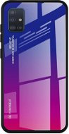 Gradient Glass plastový kryt na Samsung Galaxy A51, ružový/fialový - Phone Cover