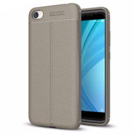 gumové pouzdro Litchi Pattern na Xiaomi Redmi 5A, šedé - Phone Case