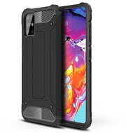 Hybrid Armor plastové pouzdro na Samsung Galaxy A71, černé - Phone Case