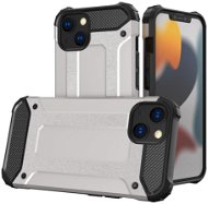 Hybrid Armor plastový kryt na iPhone 13, stříbrný - Phone Cover